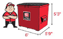 6 Yard Bin - Hersey Bins